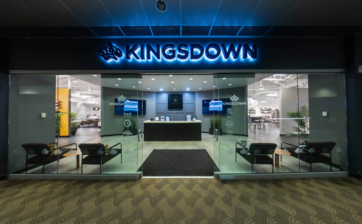 Kingsdown showroom mattresses on display