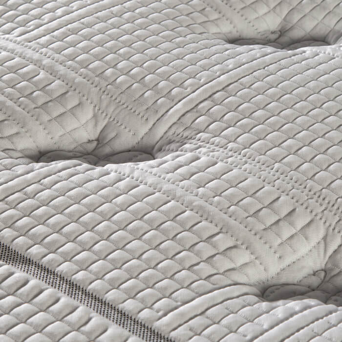 Close-up detail of a Kingsdown Sleep to Live mattress
